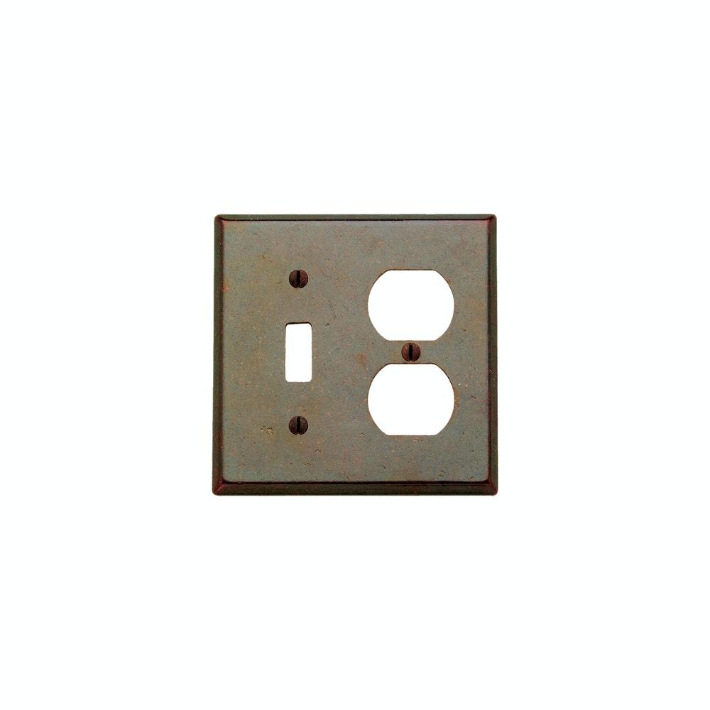 SPOP2 - 4 9/16" x 4 9/16" Combination Switch and Outlet Cover - Discount Rocky Mountain Hardware