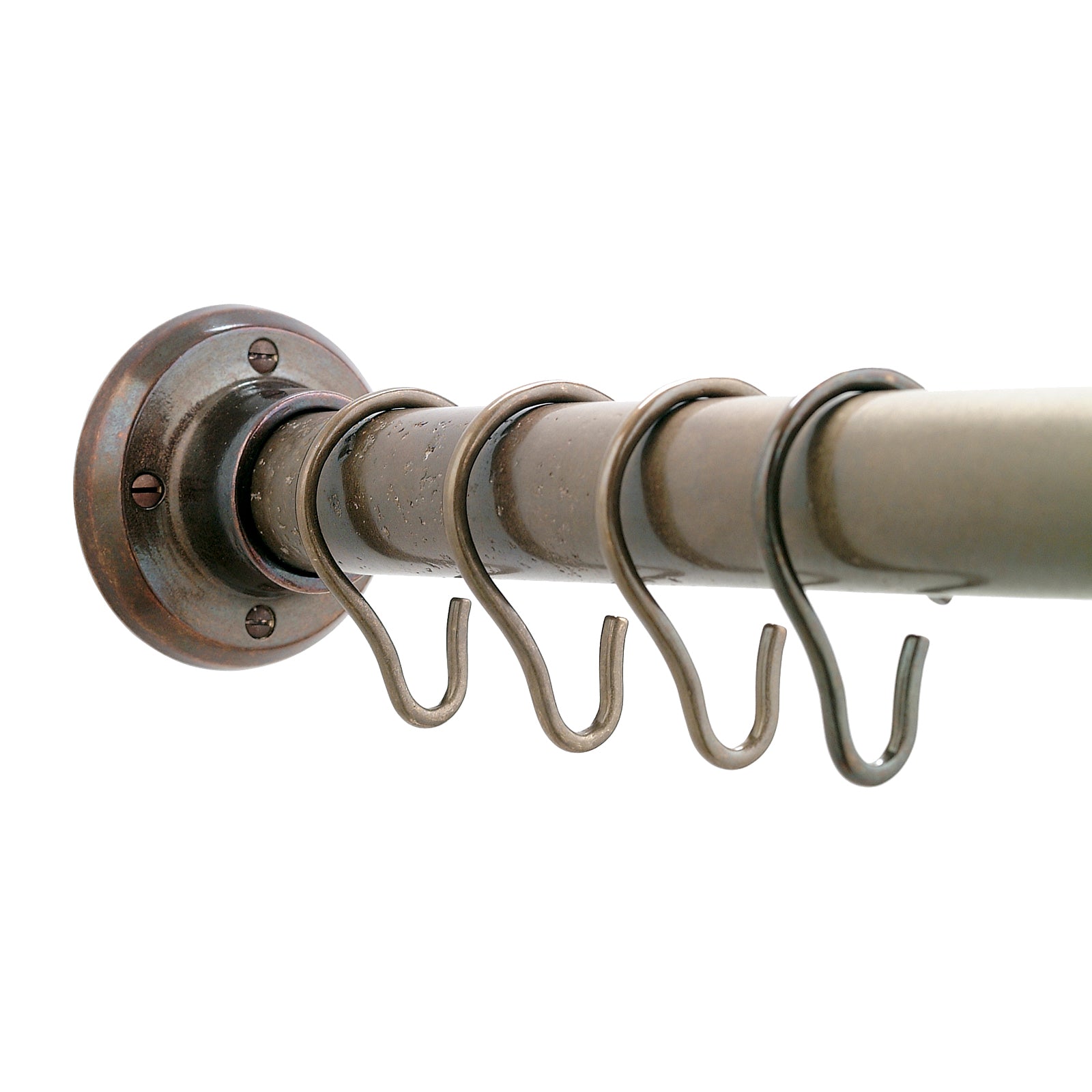 SR Shower Curtain Rod, Brackets, and 12 Hooks 60"