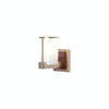 WS405 Post-Ring Sconce with G153 - 5 1/2" x 13" Rectangular Designer Escutcheon - Discount Rocky Mountain Hardware