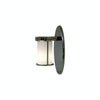 WS415 Truss-Ring Sconce - Round Glass with G153 - 5 1/2" x 13" Rectangular Designer Escutcheon - Discount Rocky Mountain Hardware