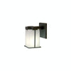 WS418 Truss-Ring Sconce - Square Glass with E155 - 5 1/2" Square Designer Escutcheon - Discount Rocky Mountain Hardware